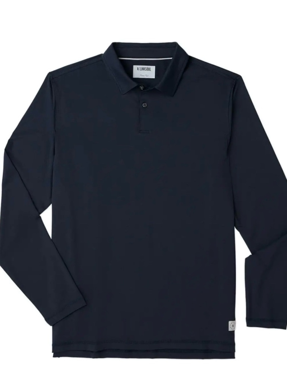Linksoul Long Sleeve Polo in Navy Blue